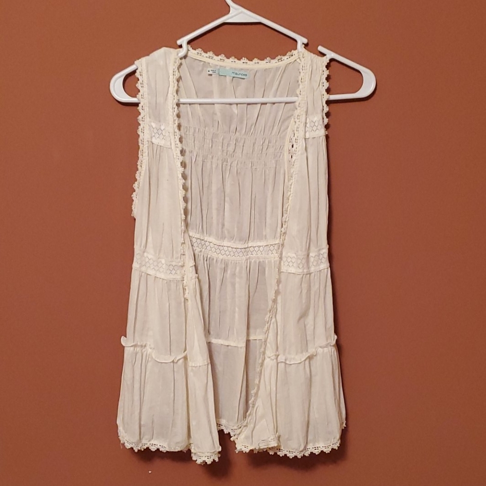 Sleeveless bohemian vest